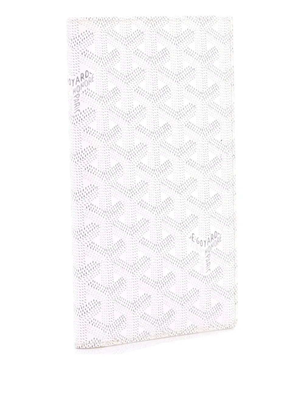 Pre-owned Goyard Saint Roch Wallet Coated Canvas Small Wallets In White