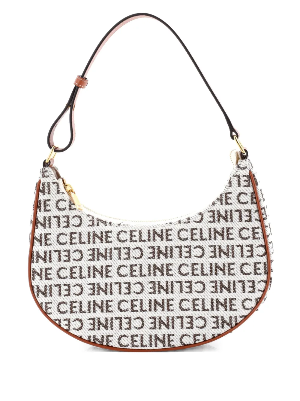 Celine Pre-Owned Ava Bag All Over Logo Jacquard Small shoulder bag - Toni neutri
