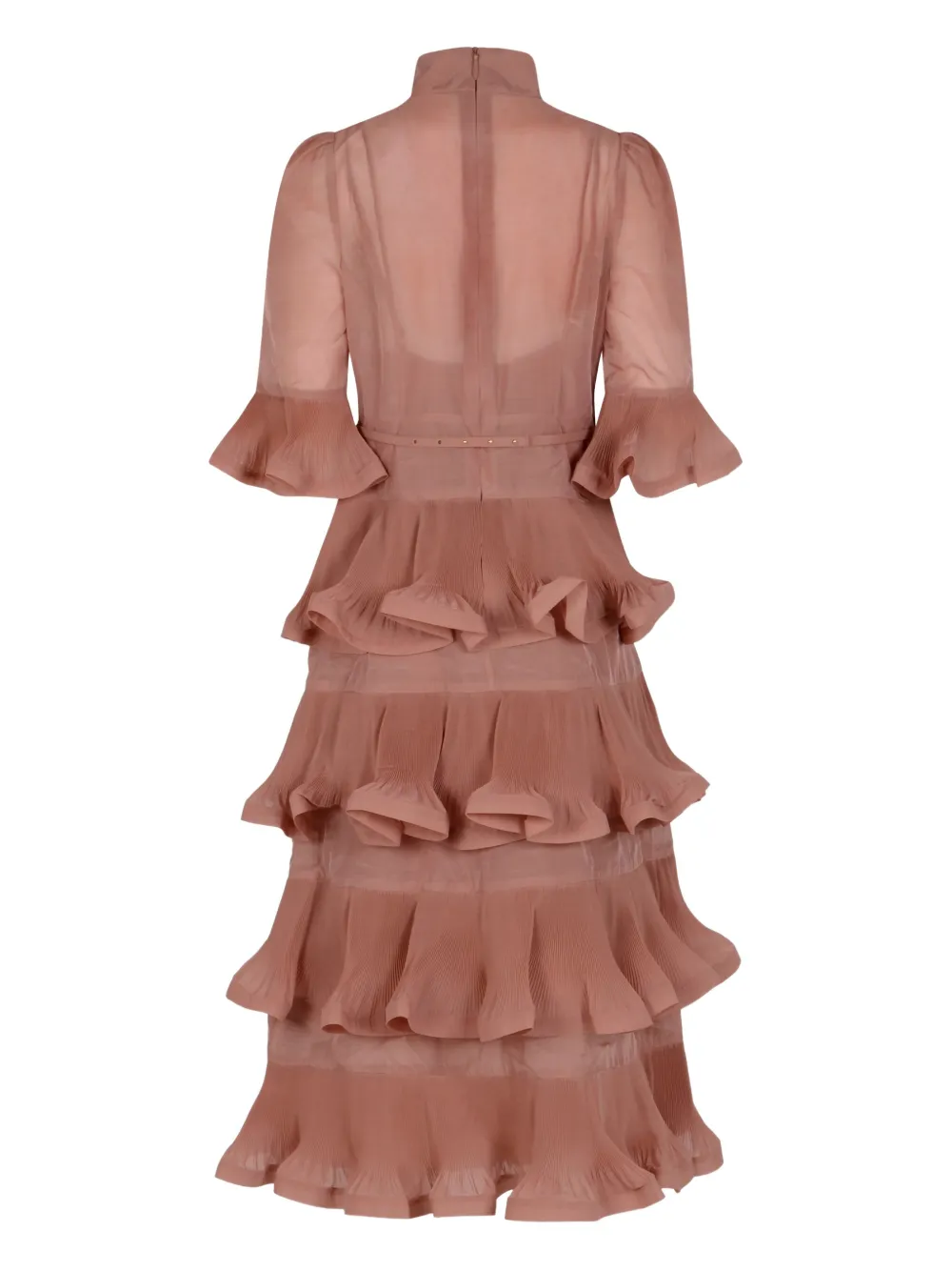 ZIMMERMANN ruffled tiered dress - Roze