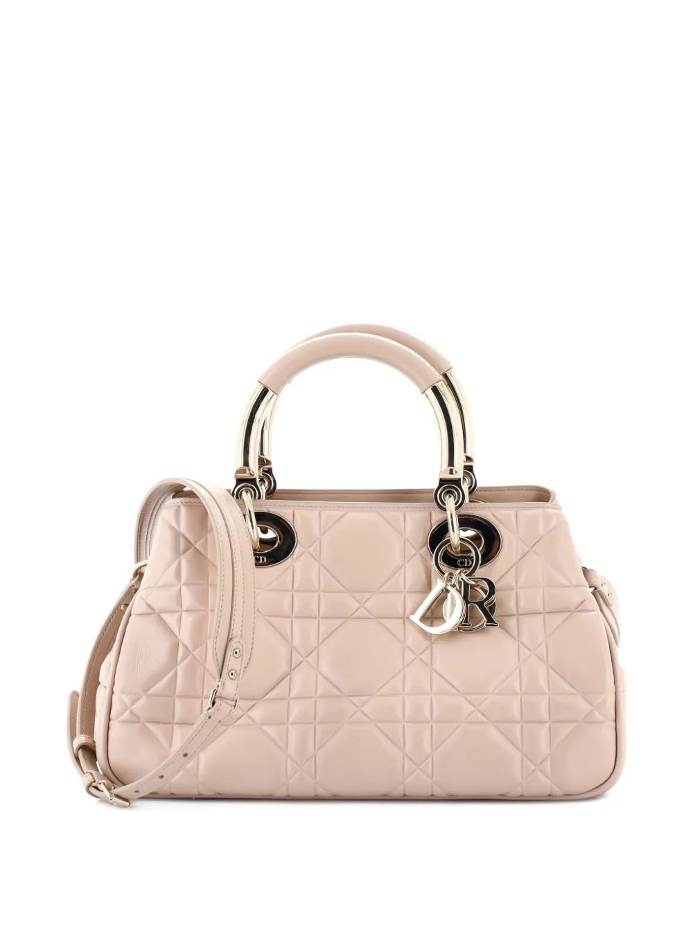 Christian Dior Pre-Owned Lady 95.22 Bag Cannage Embossed Leather Medium tote bag - Toni neutri