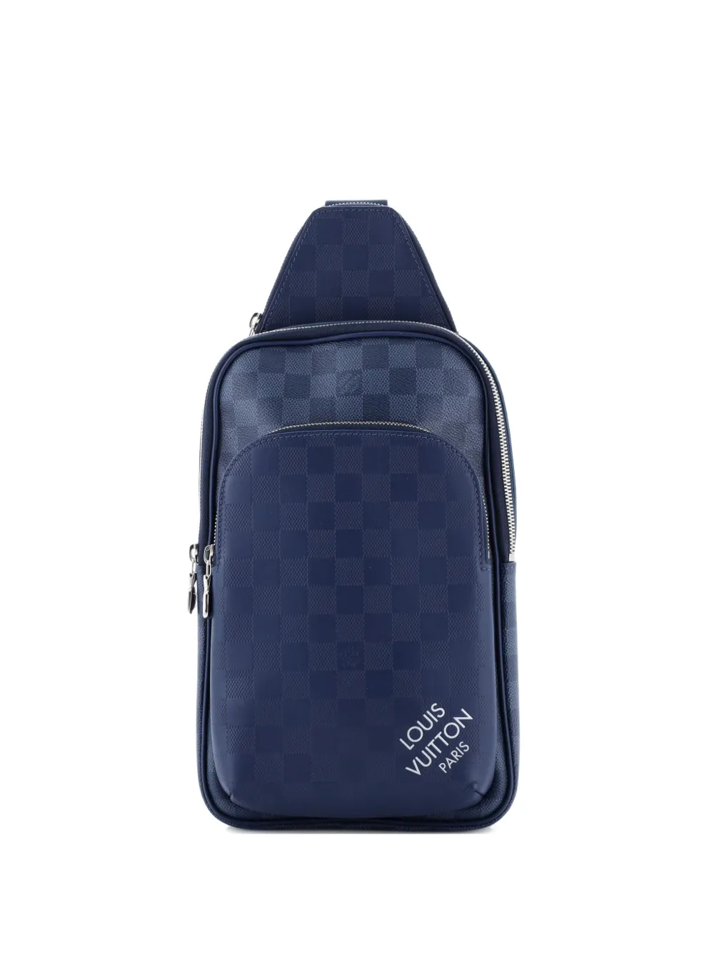 Louis Vuitton Pre-Owned Avenue Sling Bag NM Damier Graphite and Damier Infini Leather shoulder bag - Blu
