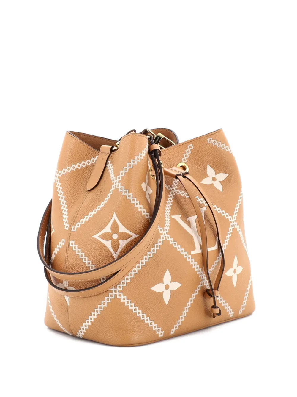 Louis Vuitton Pre-Owned NeoNoe Handbag Monogram Empreinte Giant Broderies MM bucket bag - Toni neutri