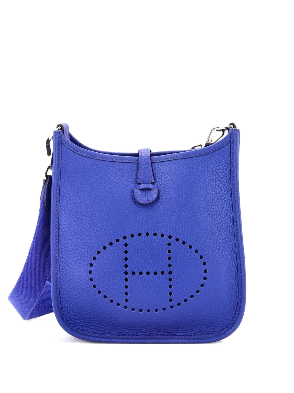 Hermès Pre-Owned Evelyne Bag Gen III Clemence TPM crossbody bag - Blue
