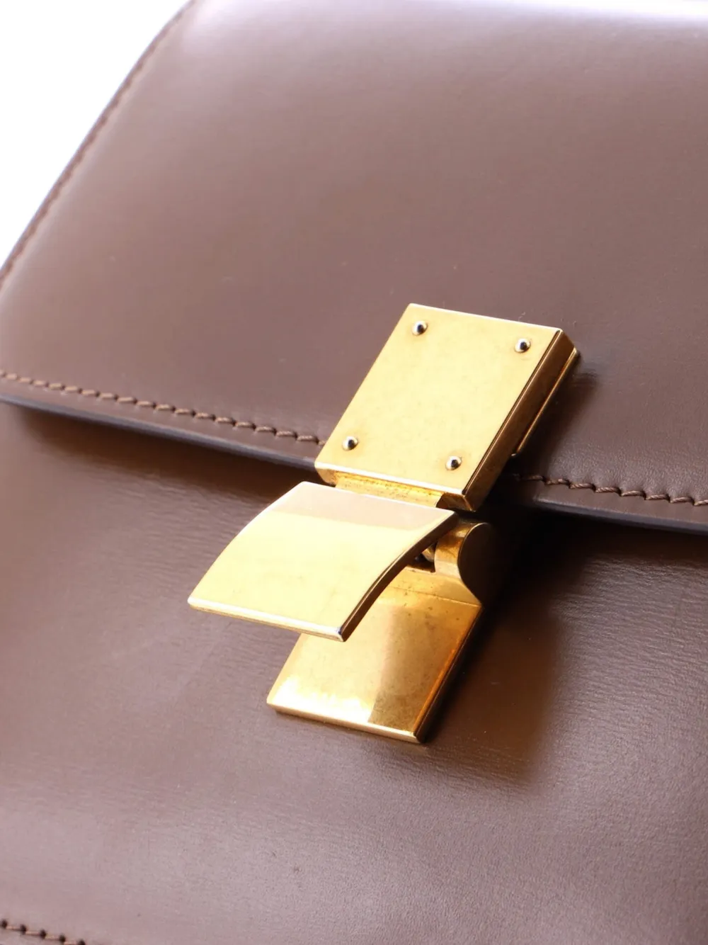 Classic Box Bag Smooth Leather Teen Shoulder Bag