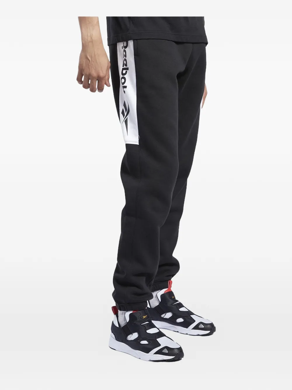 Reebok logo-print track pants - Nero