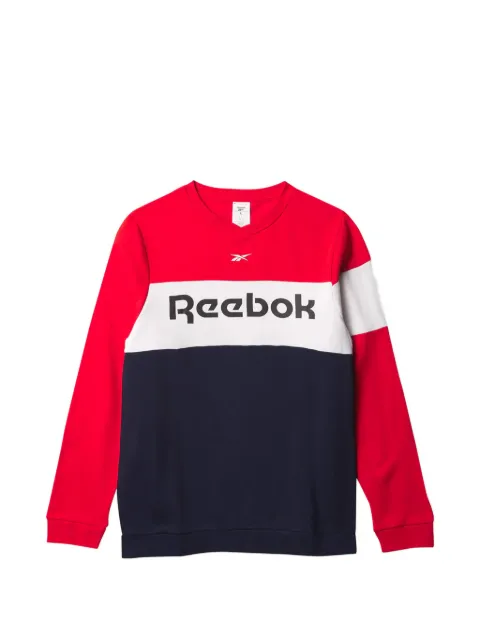 Reebok colourblock-design crew-neck sweatshirt