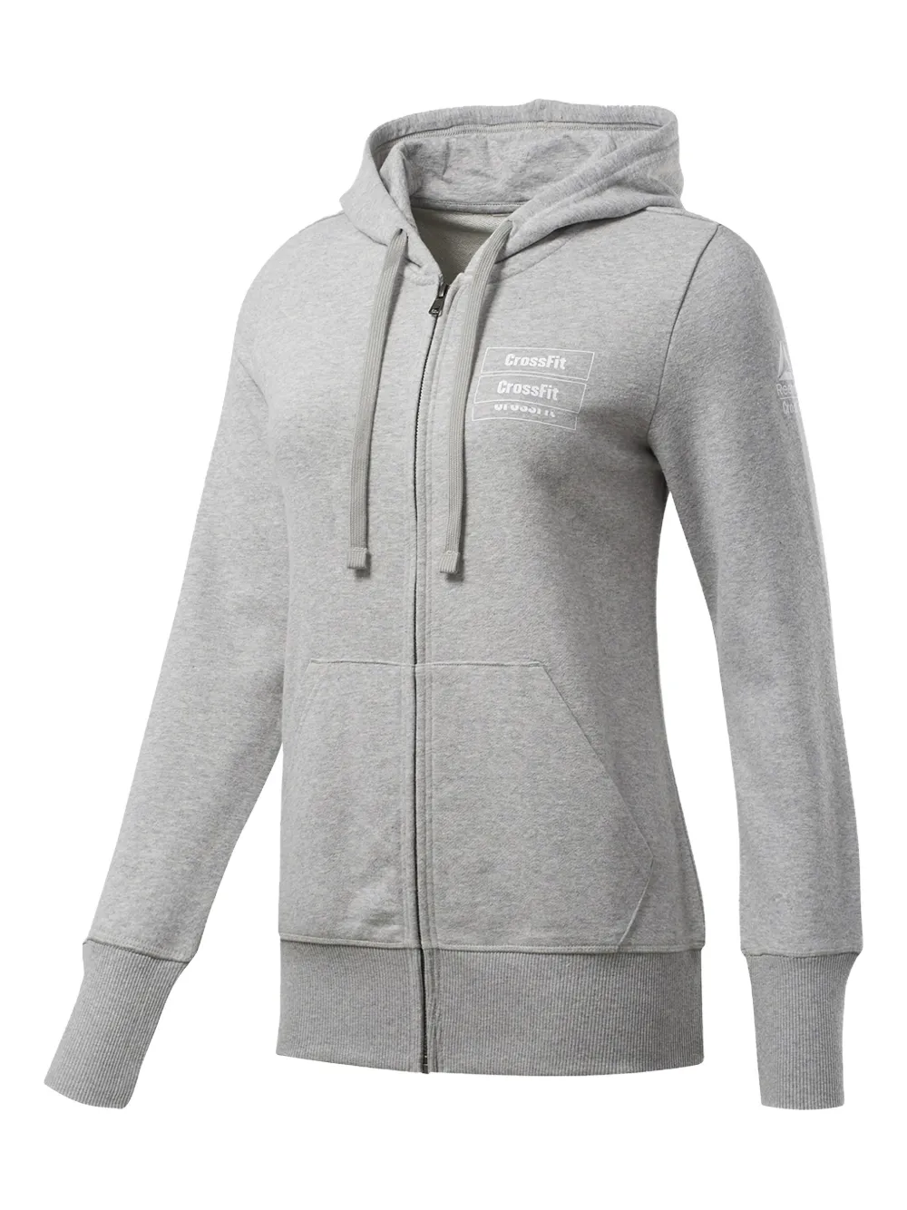 Reebok Felpa CrossFit con cappuccio e zip - Grigio