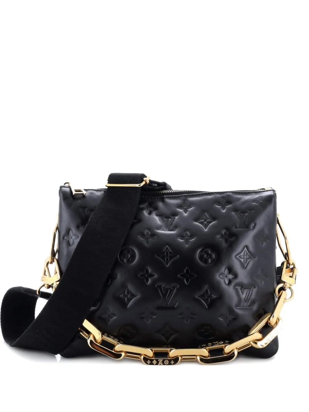Louis Vuitton Pre-Owned Coussin Bag Monogram Embossed Lambskin PM crossbody bag - Nero