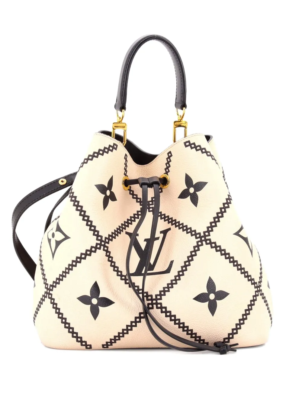 Louis Vuitton Pre-Owned NeoNoe Handbag Monogram Empreinte Giant Broderies MM bucket bag - Toni neutri