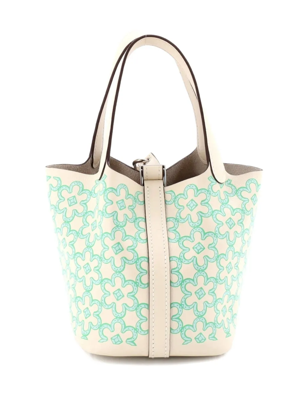 Hermès Pre-Owned Picotin Lock Bag Lucky Daisy Printed Swift Micro bucket bag | Pre-Owned | Image 2