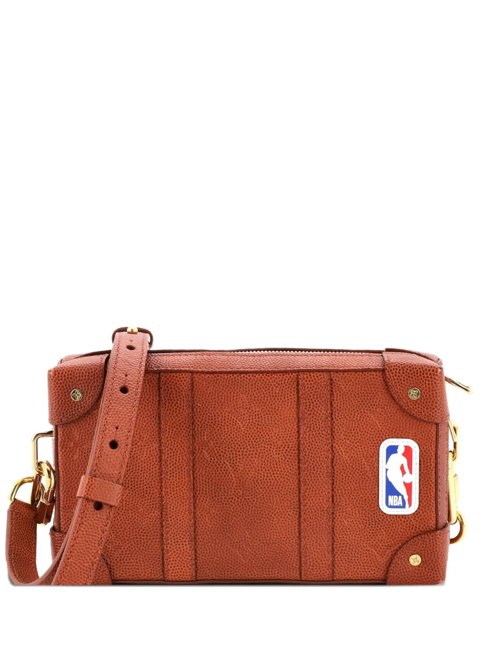 Louis Vuitton Pre-Owned x NBA Soft Trunk Wearable Wallet Monogram Embossed Leather crossbody bag - Marrone