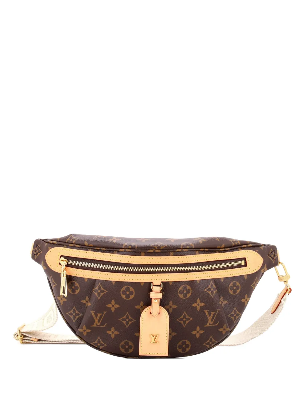Pre-owned Louis Vuitton High Rise Bum Bag Monogram Canvas Belt Bag In Brown