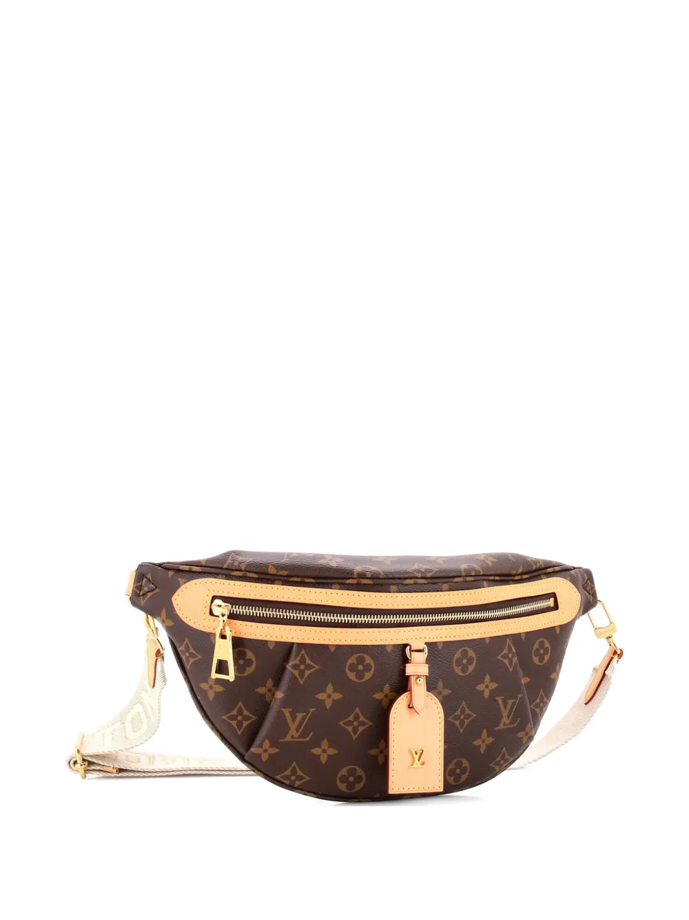 Pre-owned Louis Vuitton High Rise Bum Bag Monogram Canvas Belt Bag In Brown