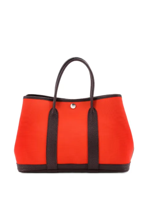 Hermès Pre-Owned Garden Party Toile and Leather 30 tote bag