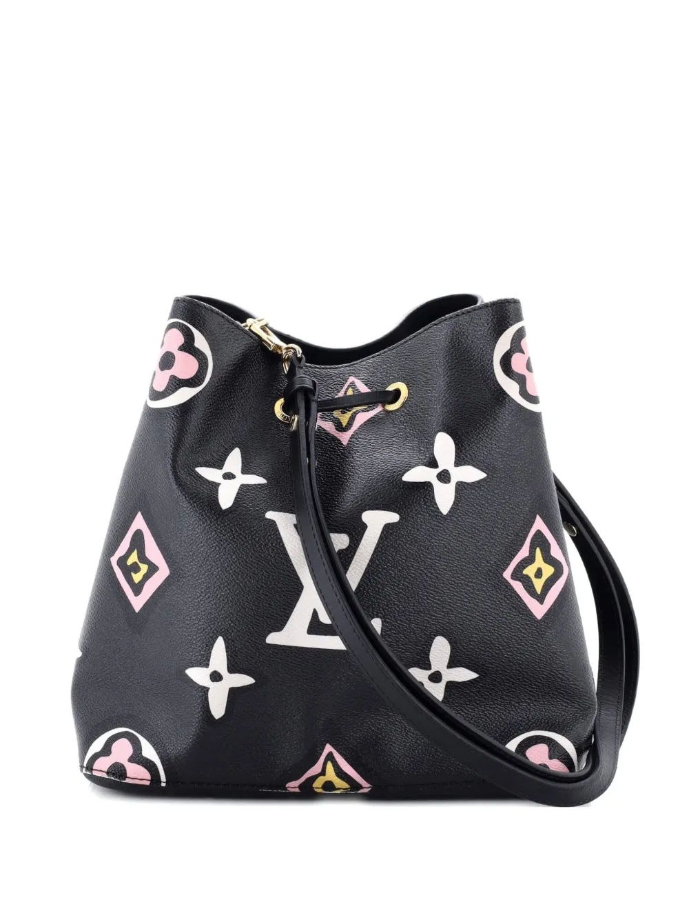 Louis Vuitton Pre-Owned NeoNoe Handbag Wild at Heart Monogram Giant MM bucket bag - Nero