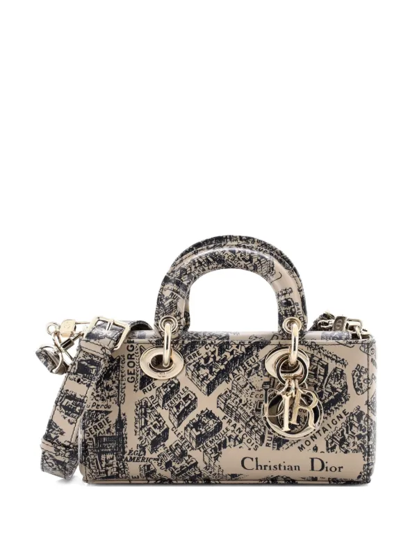 Christian Dior Pre-Owned Lady D-Joy Bag Printed Leather Small