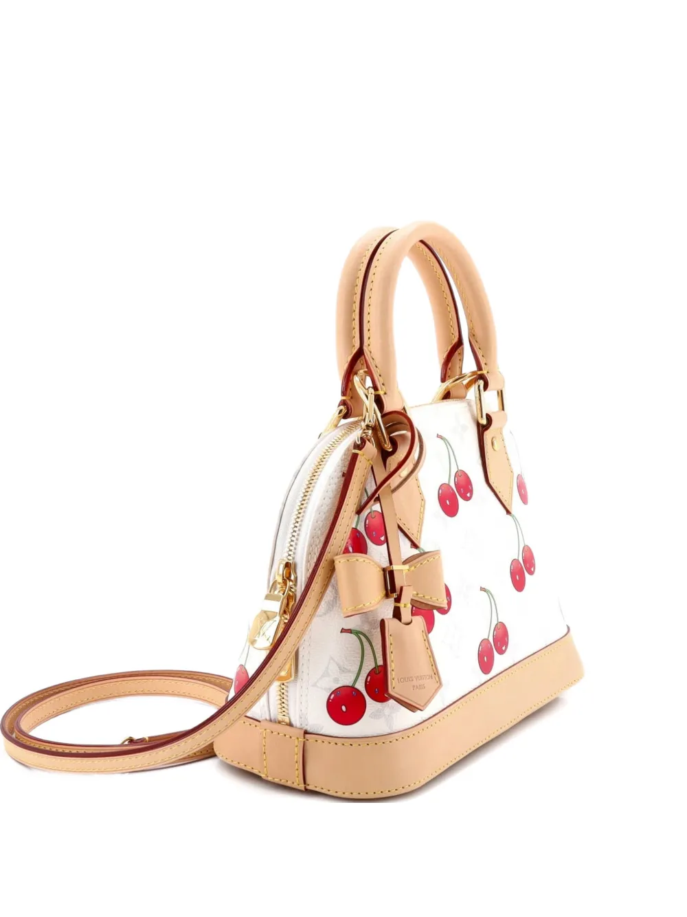 Louis Vuitton Pre-Owned x Takashi Murakami Alma Handbag Limited Edition Monogram Cerises BB satchel - Bianco