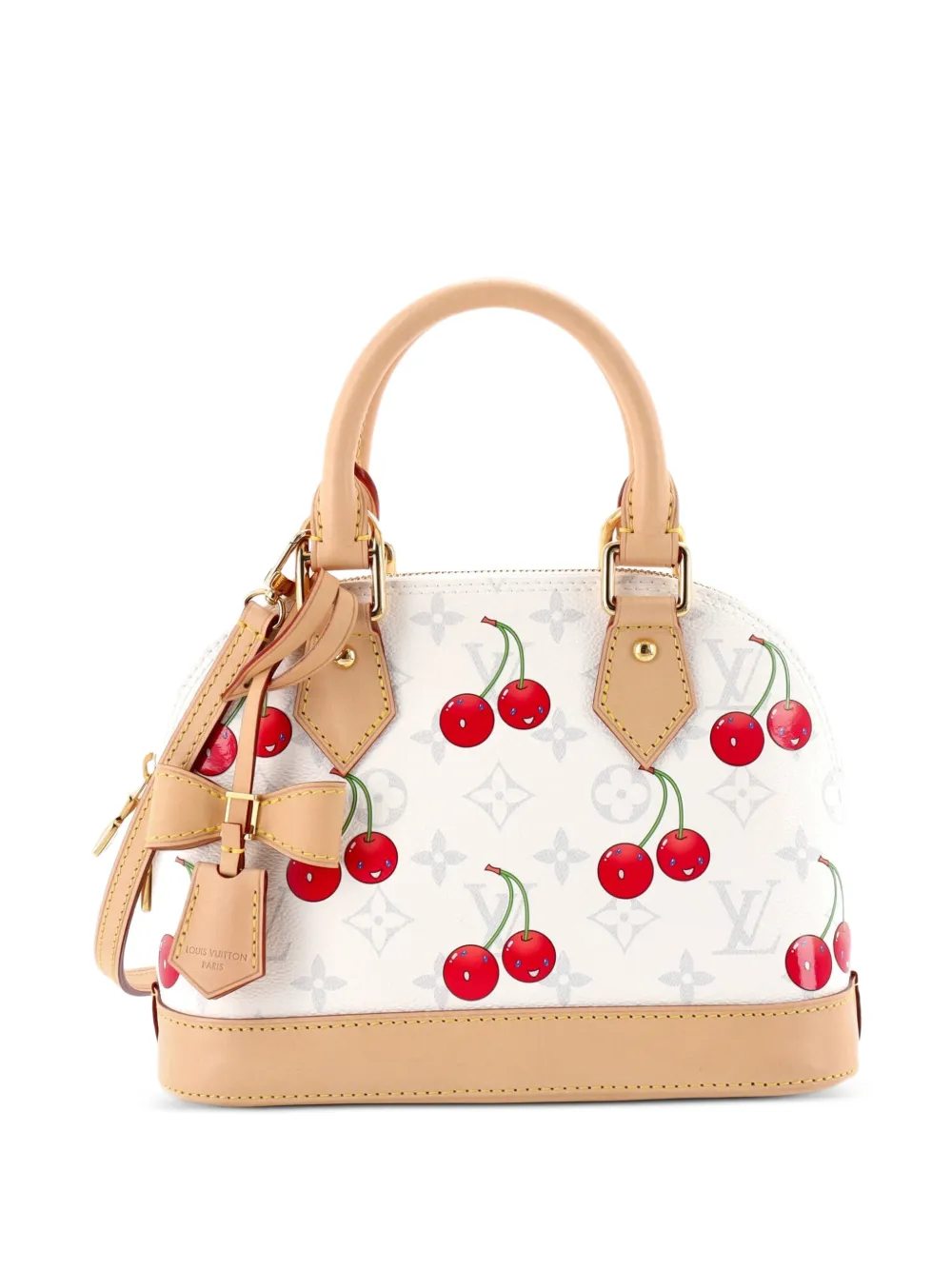 Louis Vuitton Pre-Owned x Takashi Murakami Alma Handbag Limited Edition Monogram Cerises BB satchel - Bianco