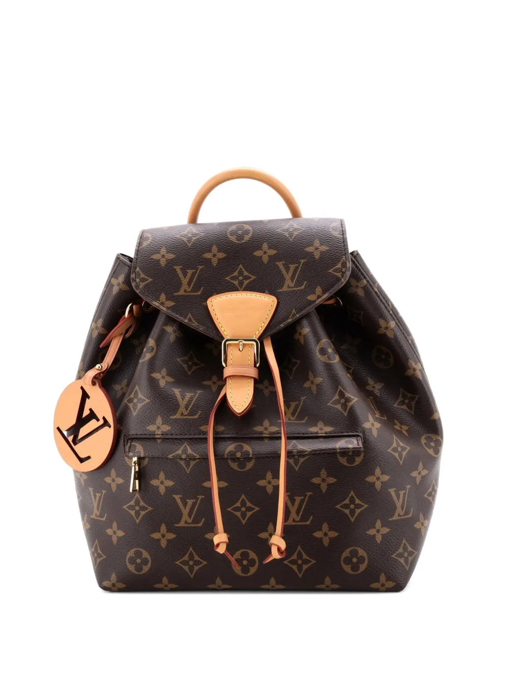 Louis Vuitton Pre-Owned Montsouris NM Monogram Canvas PM backpack | Brown | Image 1