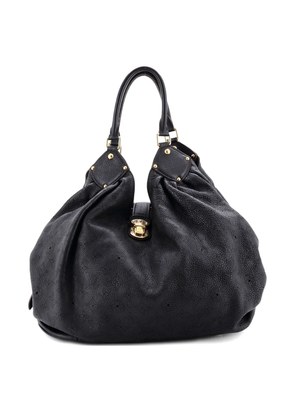 Louis Vuitton Pre-Owned XL Mahina Leather hobo bag - Nero