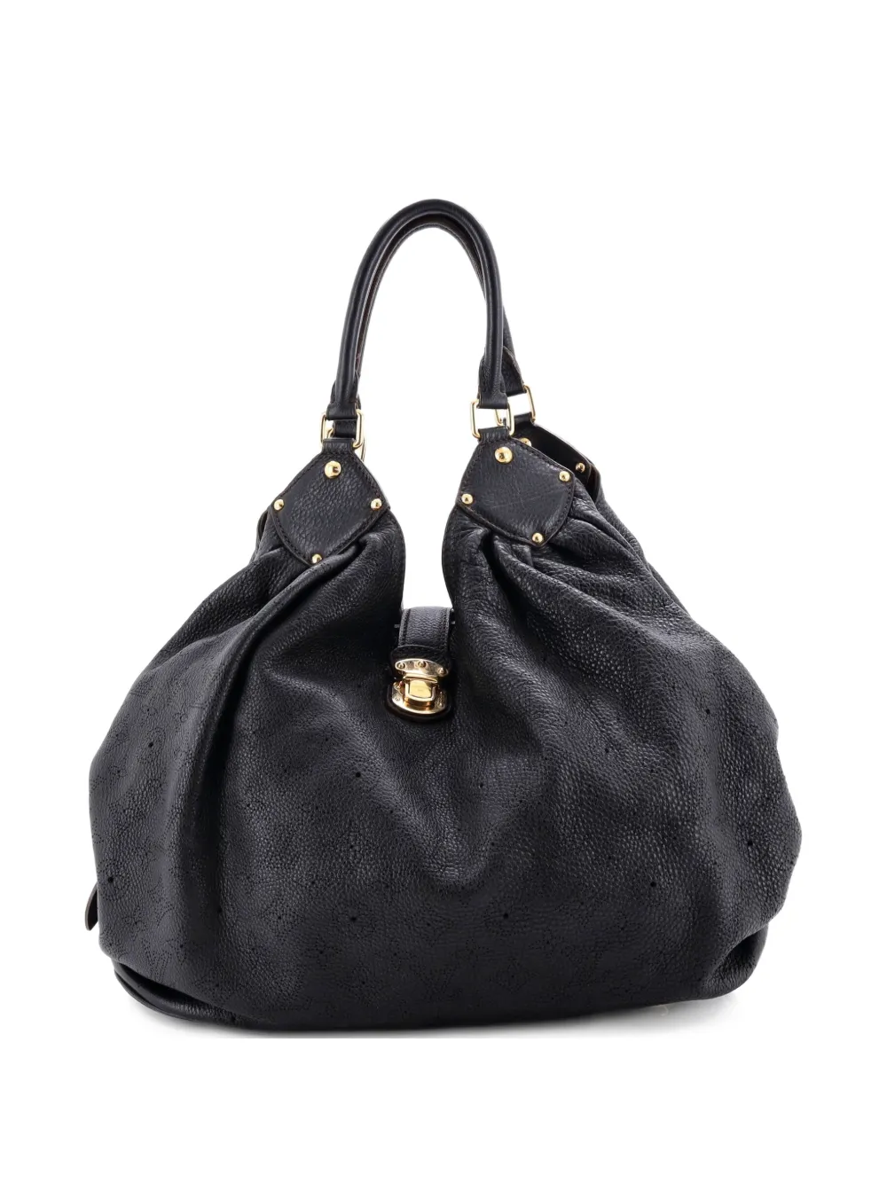 Louis Vuitton Pre-Owned XL Mahina Leather hobo bag - Nero
