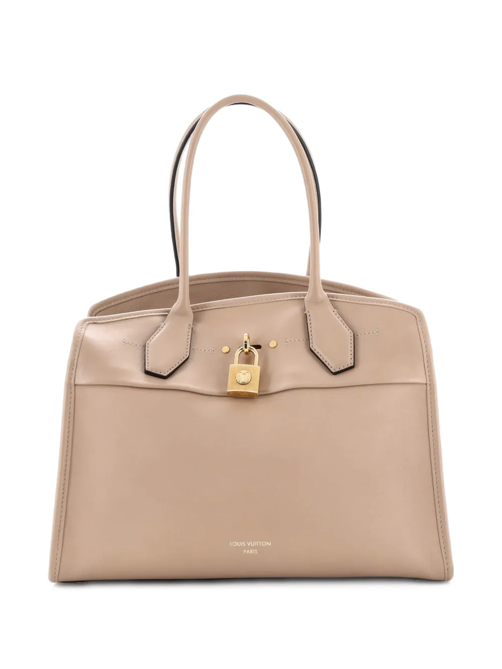 Louis Vuitton Pre-Owned City Steamer Soft Handbag Leather MM shoulder bag - Toni neutri