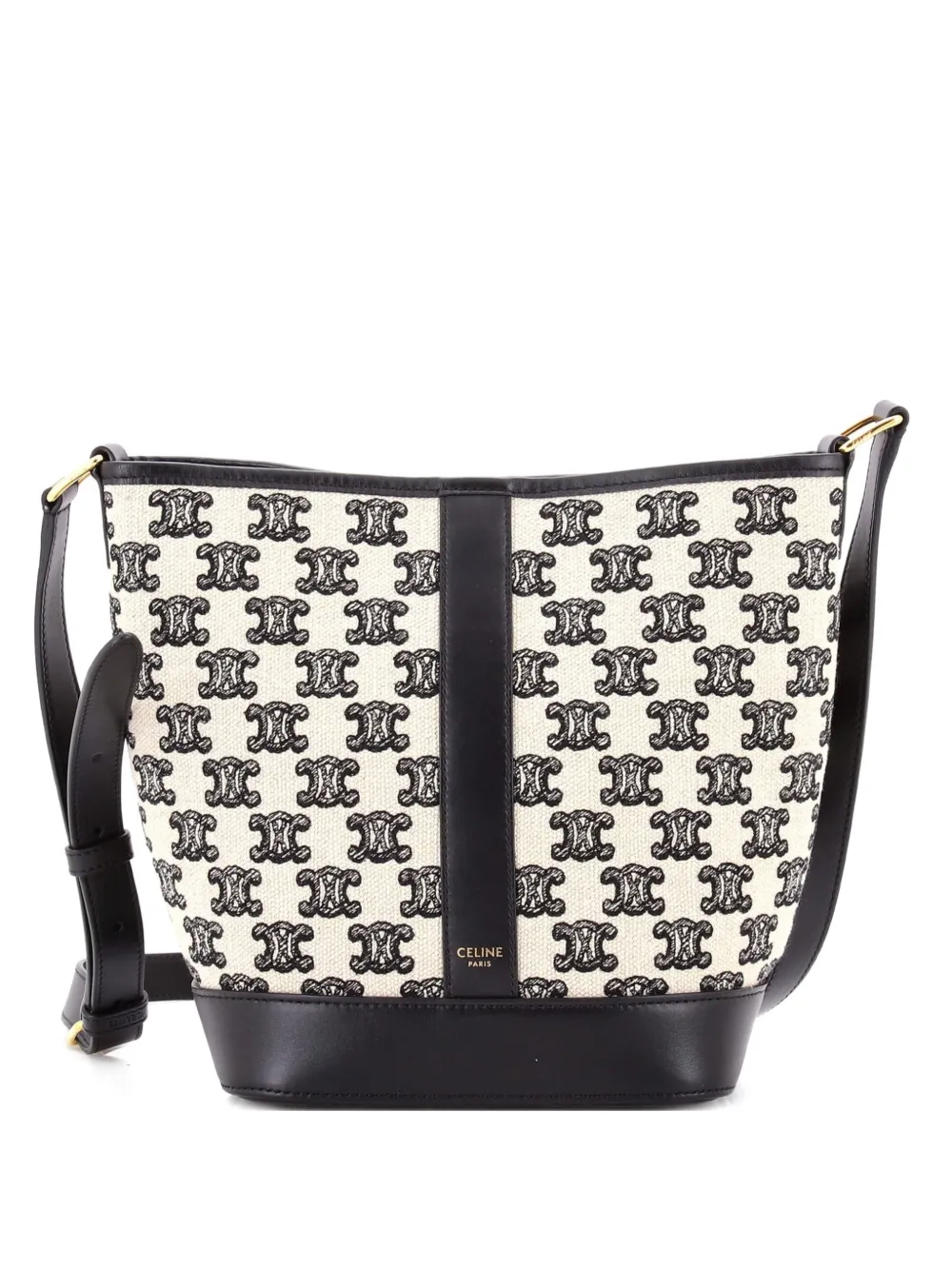 Celine Pre-Owned Shoulder Bag Triomphe Canvas Small bucket bag - Nero