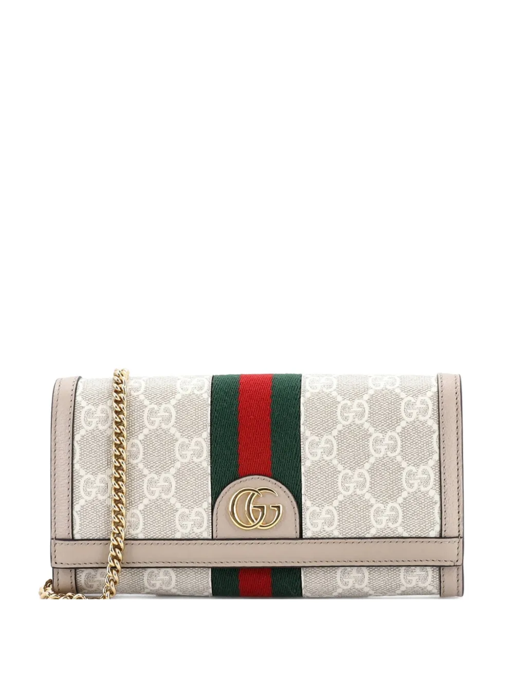 Gucci Pre-Owned Ophidia Wallet on Chain GG Coated Canvas with Leather clutch bag - Toni neutri