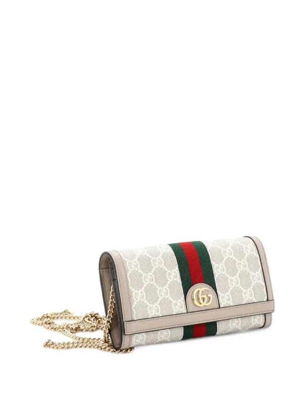 Gucci Pre-Owned オフィディア ウォレット オン チェーン GGコーテッド 