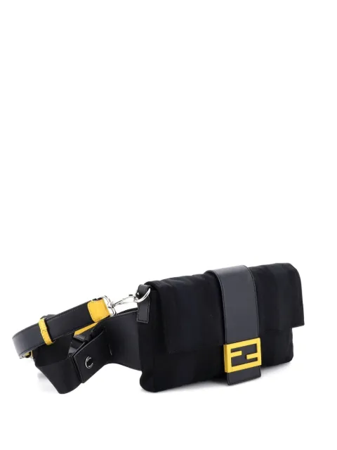 Fendi Pre-Owned شنطة وسط 'باغيت كونفيرتيبل' نايلون متوسطة بطبعة