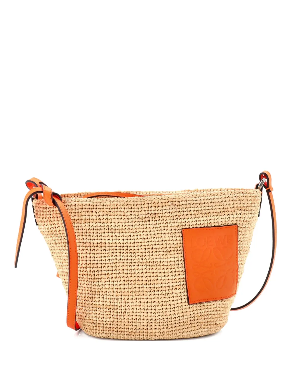 Loewe Pre-Owned Pochette Woven Raffia crossbody bag - Toni neutri