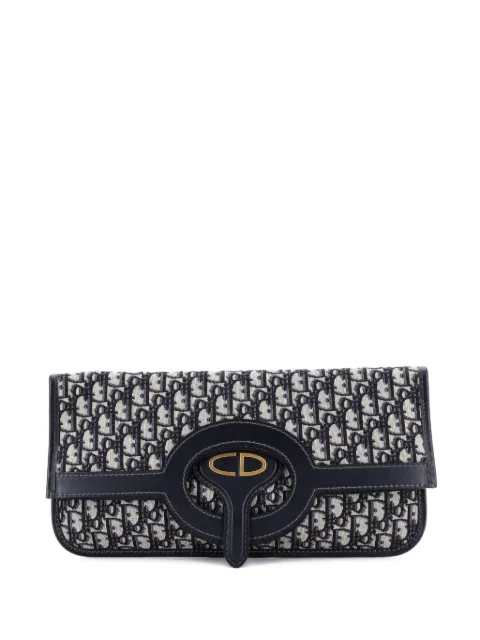 Christian Dior Pre-Owned bolsa de mano Fold Over Oblique de lona