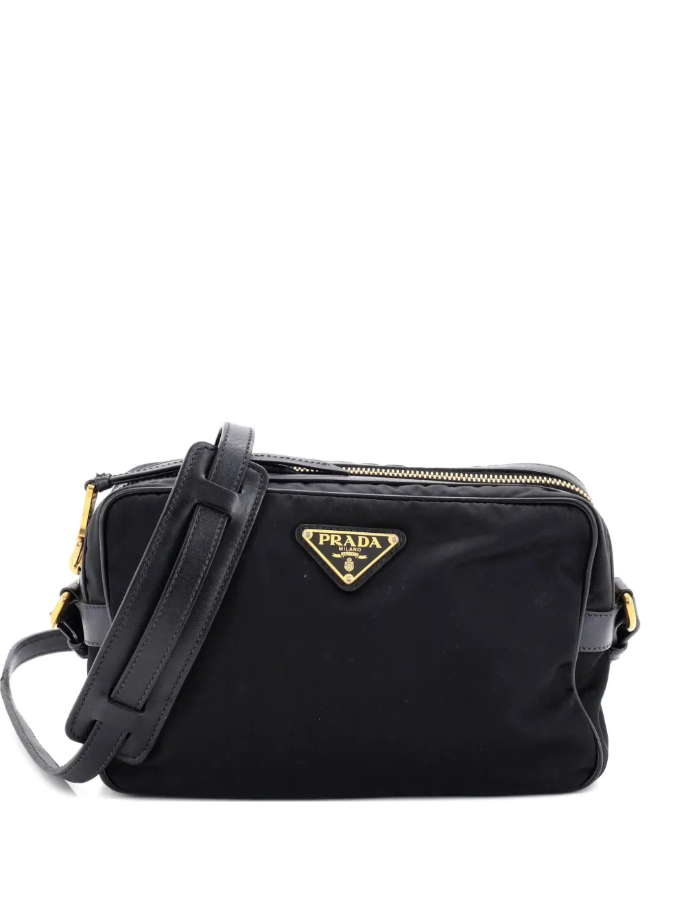Prada Pre-Owned Camera Bag Tessuto Medium crossbody bag - Nero