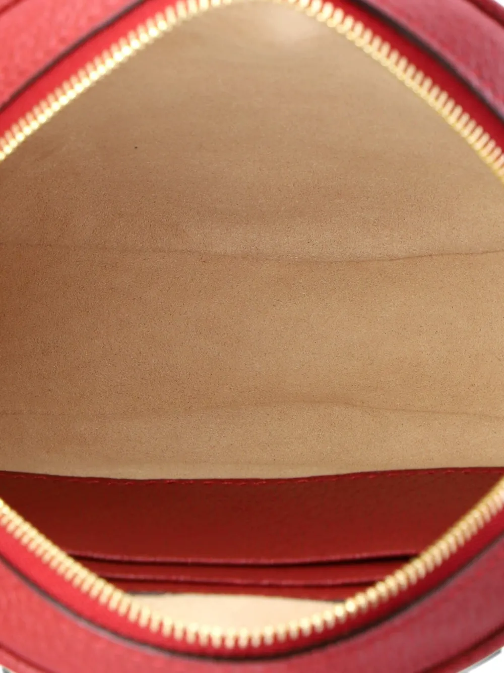 Pre-owned Gucci Ophidia Round Flora Gg Coated Canvas Mini Backpack In Brown