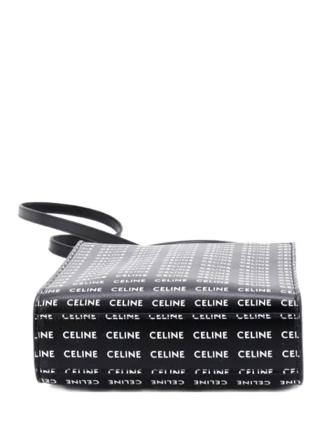 Celine Pre-Owned Vertical Cabas All Over Logo Print Leather Mini tote bag