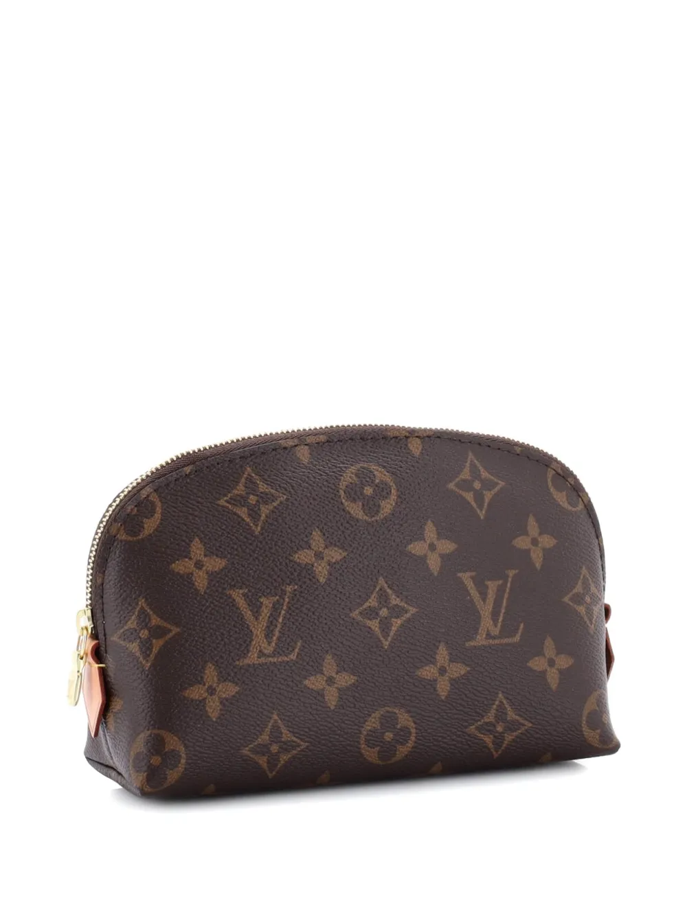 Pre-owned Louis Vuitton Cosmetic Monogram Canvas Pouch In Brown