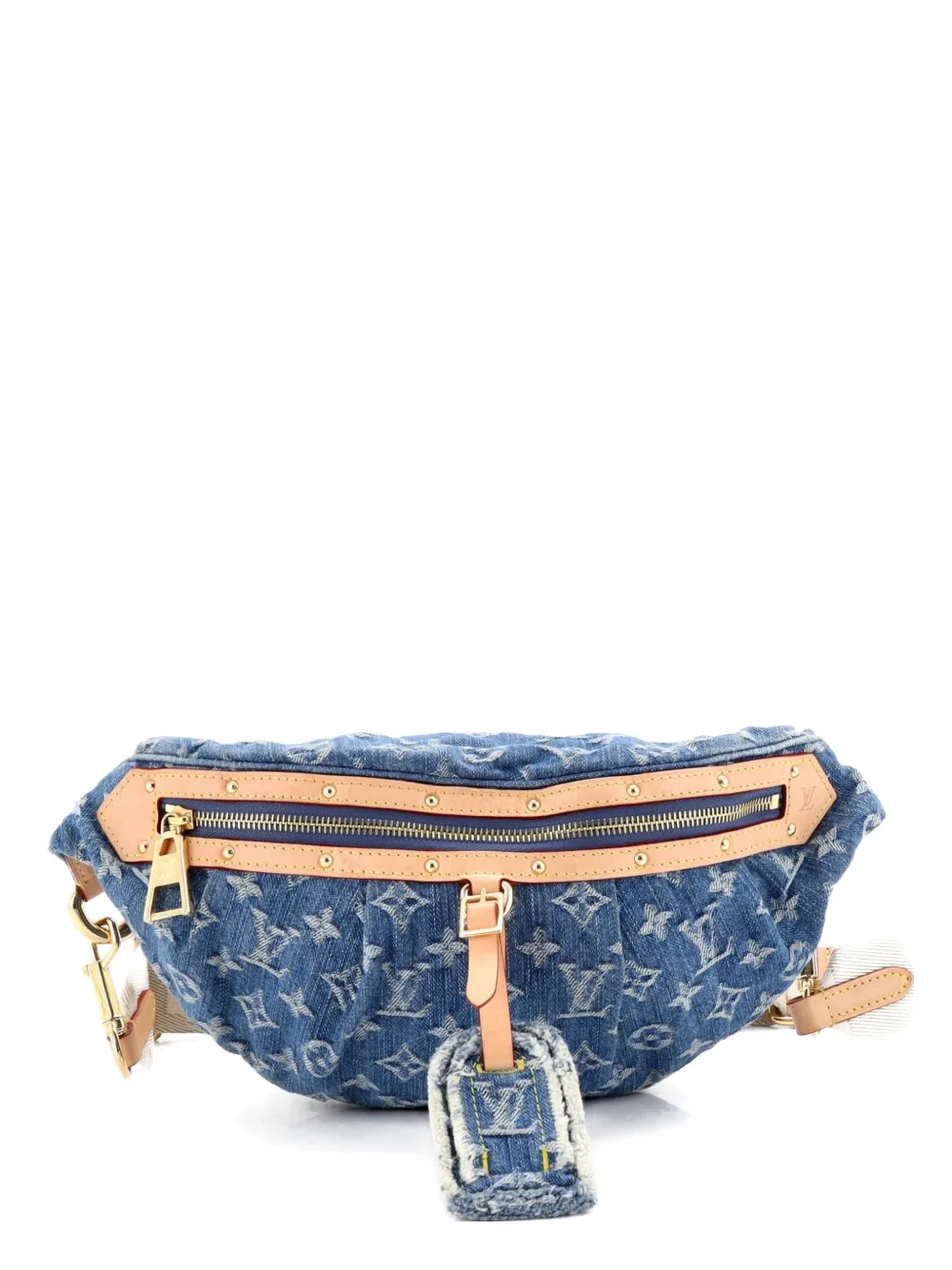 Louis Vuitton Pre-Owned High Rise Bum Bag Monogram Denim belt bag - Blu