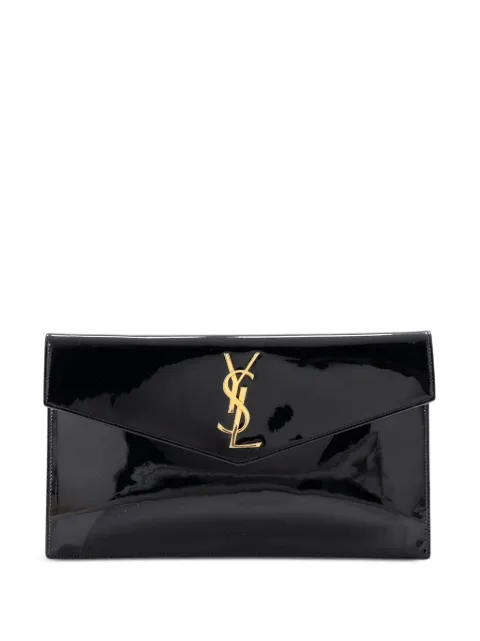 Saint Laurent Pre-Owned Uptown Pouch Patent clutch bag
