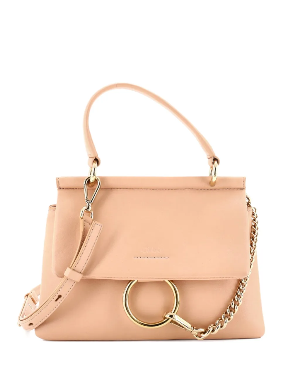 Chloé Pre-Owned Faye Top Handle Bag Leather Small satchel | Neutrals | Image 1