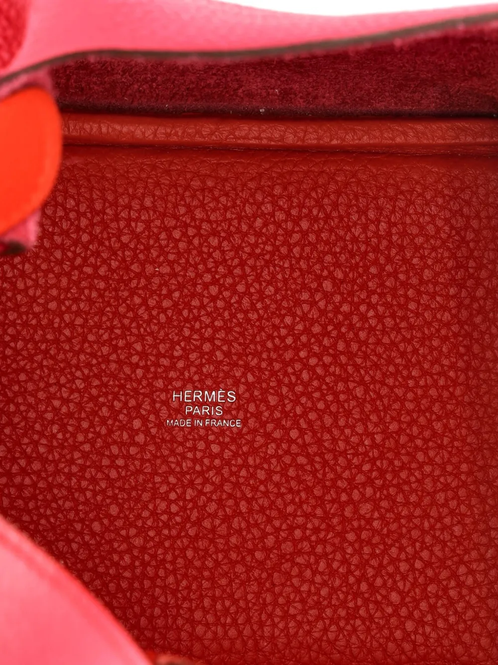 Pre-owned Hermes Casaque Picotin Lock Bag Clemence Pm Bucket Bag In Pink