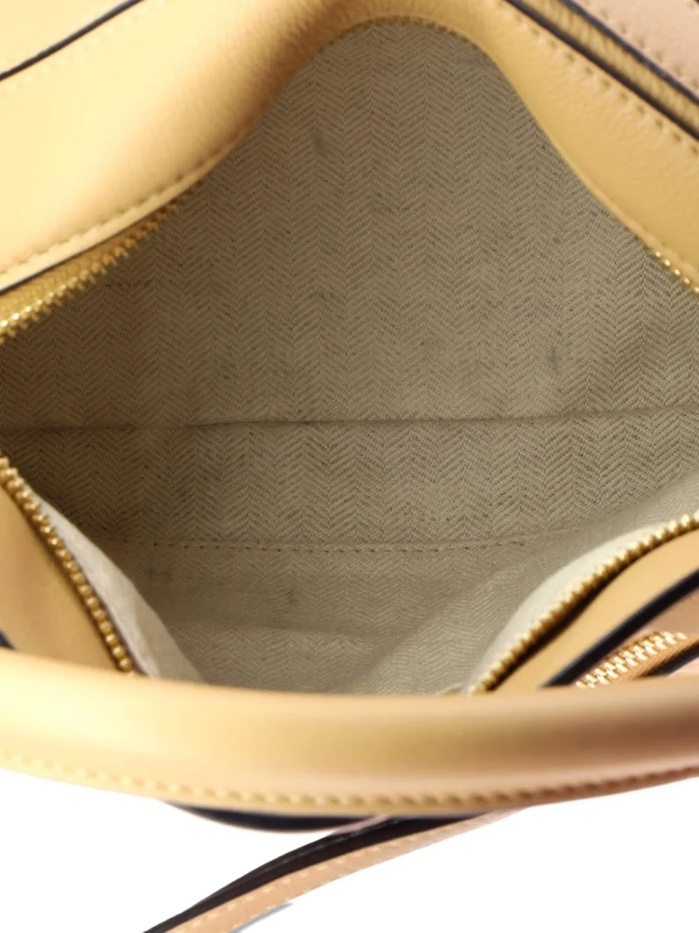 Pre-owned Loewe Puzzle Bag Leather Small Satchel In Brown