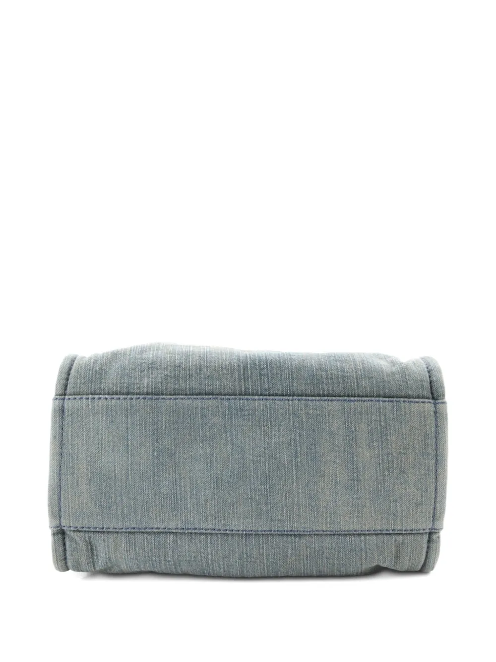 Pre-owned Chanel Deauville Nm Denim Small Tote Bag In Blue