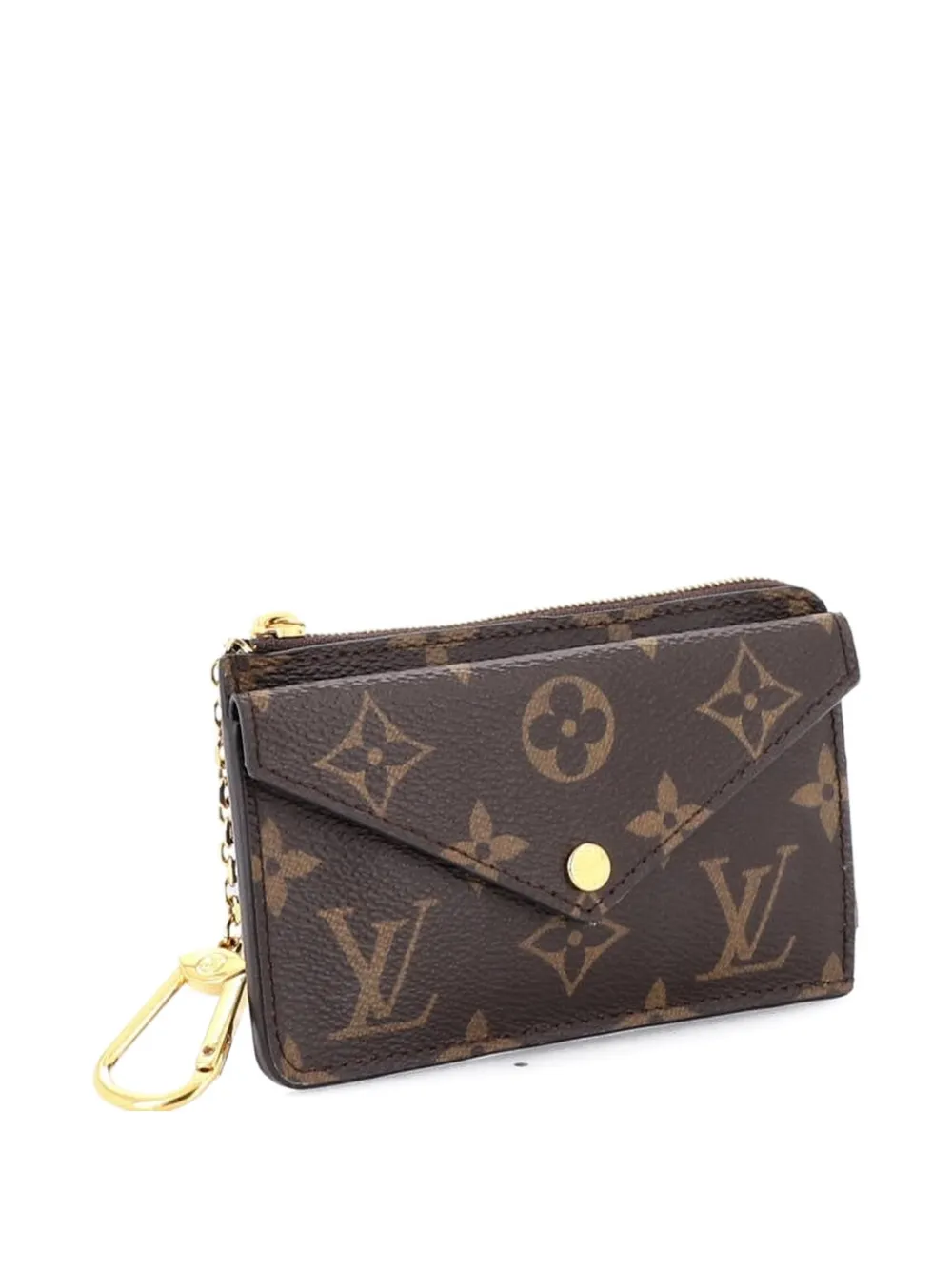 Pre-owned Louis Vuitton Recto Verso Monogram Canvas Card Holder In Black