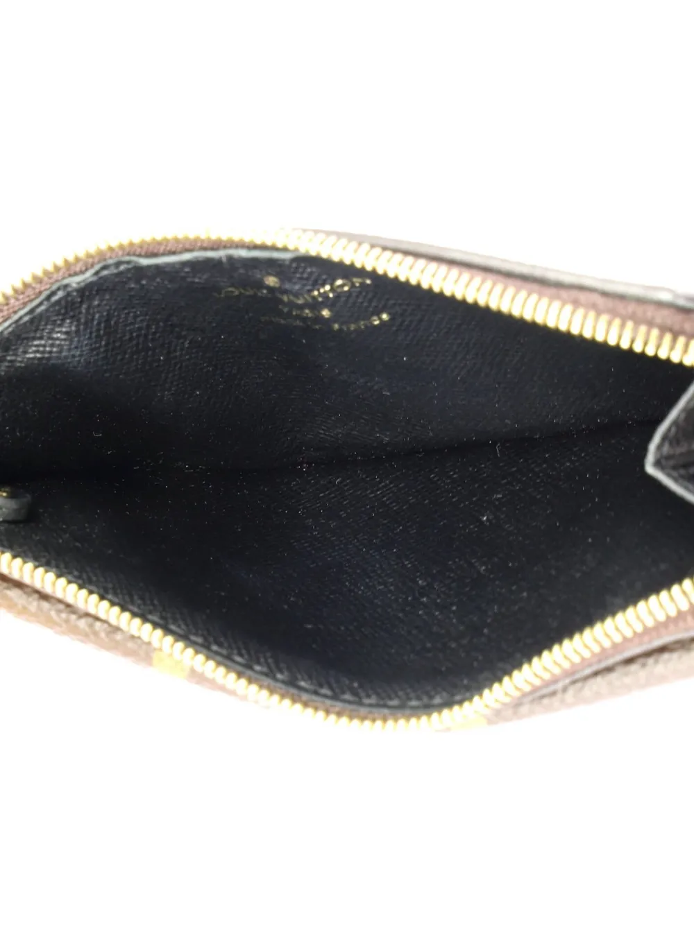 Pre-owned Louis Vuitton Recto Verso Monogram Canvas Card Holder In Black