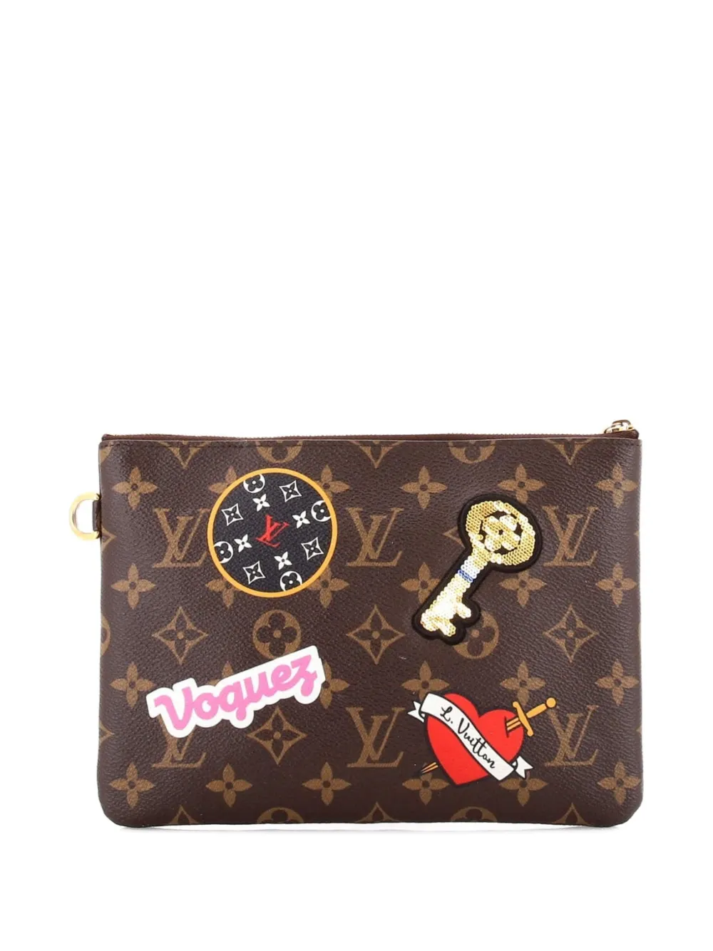 Louis Vuitton Pre-Owned City Pouch Limited Edition Patches Monogram Canvas clutch bag | Pre-Owned | Image 2