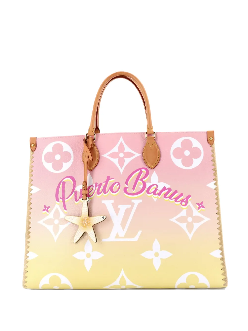 Louis Vuitton Pre-Owned OnTheGo Limited Edition Cities By The Pool Monogram Giant with Raffia GM tote bag - Multicolore