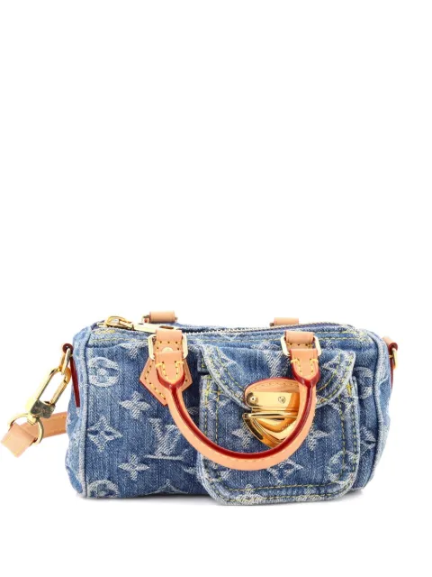 Louis Vuitton Pre-Owned bandolera Speedy Bandouliere LV Remix nano vaquero con motivo Monogram