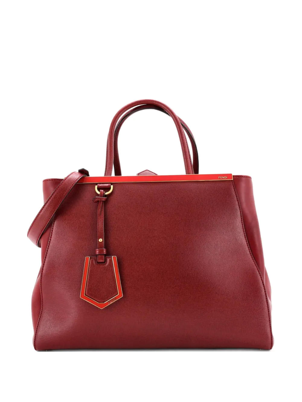 Fendi Pre-Owned sac à main 2Jours Bag médium en cuir | rouge | Image 1
