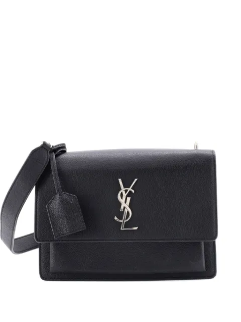 Saint Laurent Pre-Owned Sunset Satchel Leather Medium crossbody bag