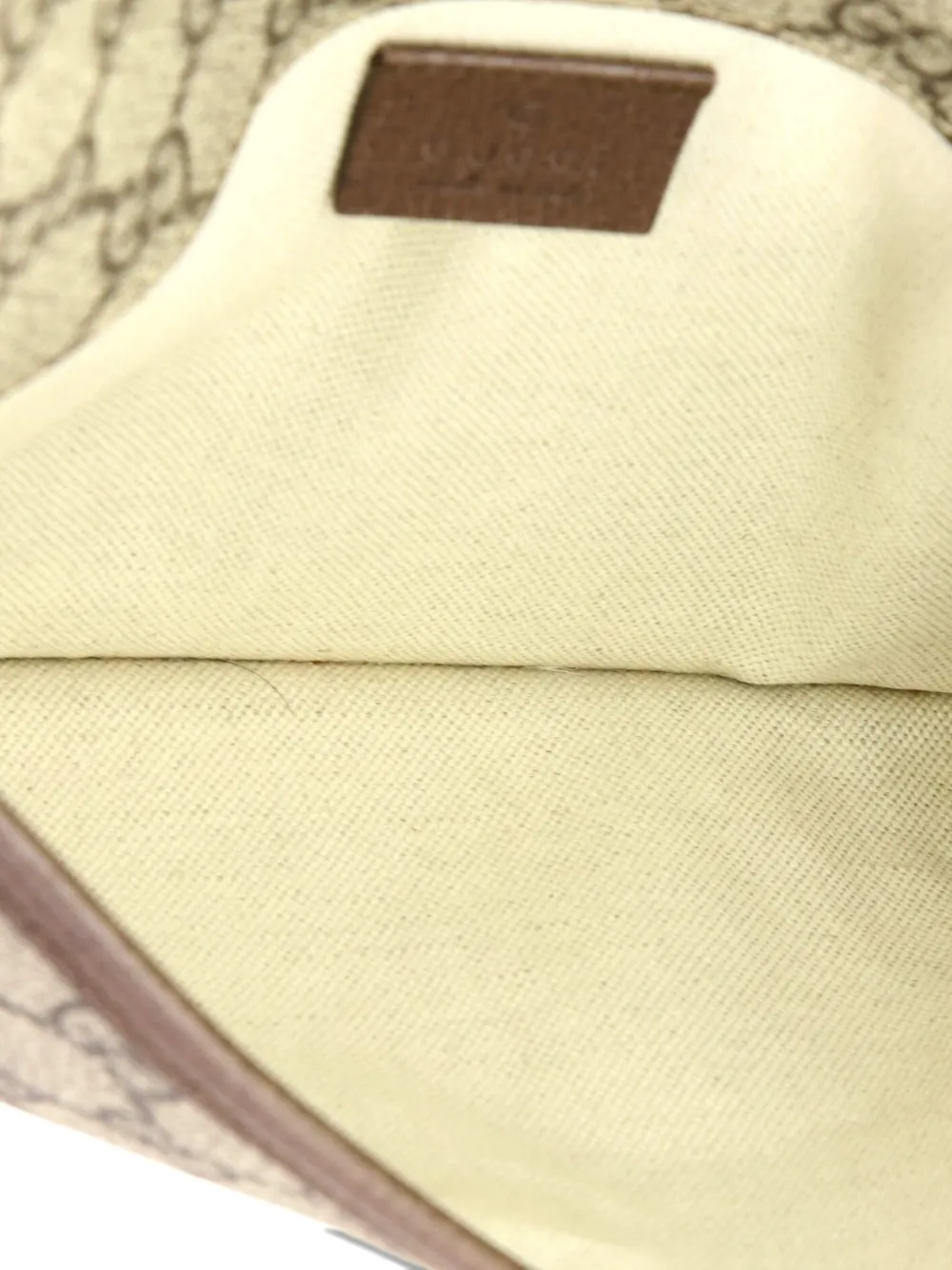 Pre-owned Gucci Neo Vintage Flap Gg Coated Canvas Belt Bag In Brown